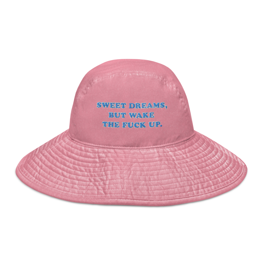 Sweet Dreams Embroidered Bucket Hat